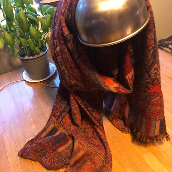 Women's Bohemian Paisley Pashmina Colorful Scarf-Wraps 74″ x 25.5″ - Picture 1 of 7